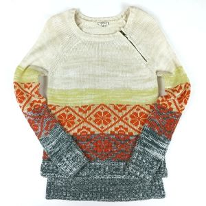 Eyeshadow Pullover Crew Sweater High Low Size XS